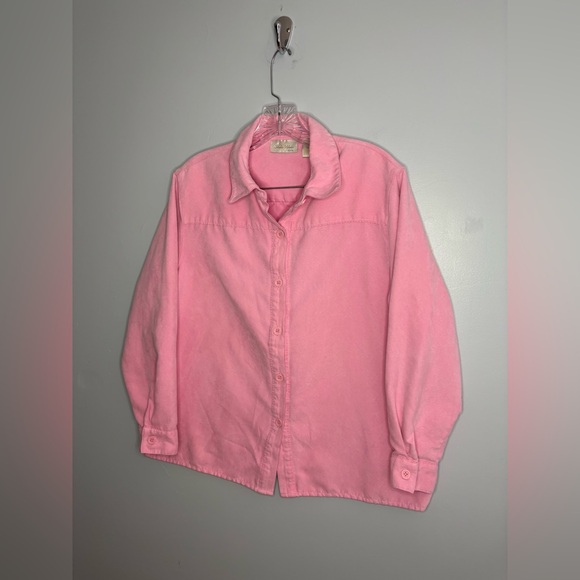 Studio Works Pink Lightweight Jacket Petite Large Button Down Spring Long Sleeve - Picture 8 of 16